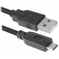 Кабель USB 2.0 Am - Type-C 1.0m (USB09-03PRO, black) Defender