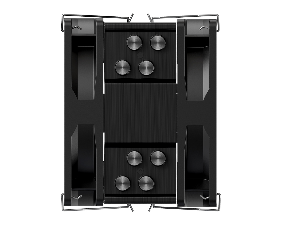Вентилятор ID-Cooling SE-214-XT PLUS (1150/1151/1155/1156/1200/1700/1851/AM4/AM5, 2x120mm, Hydro, 700-1800rpm, 16-35dBa, 4 тепловые трубки, DTH, 4pin, PWM, 150W, black) RTL