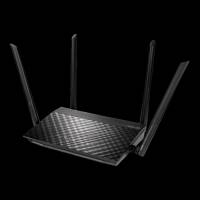 Роутер ASUS RT-AC58U V3 (400/867Mbps, 2.4/5GHz, 4 port, 1000Mbps, 4 внешние несъёмные антенны 5dBi, USB, FTP Server,  black)