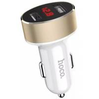 Зарядное устройство от прикуривателя hoco Z26 High Praise (12/24V - USB, 2*USB, 2.1А max, white)