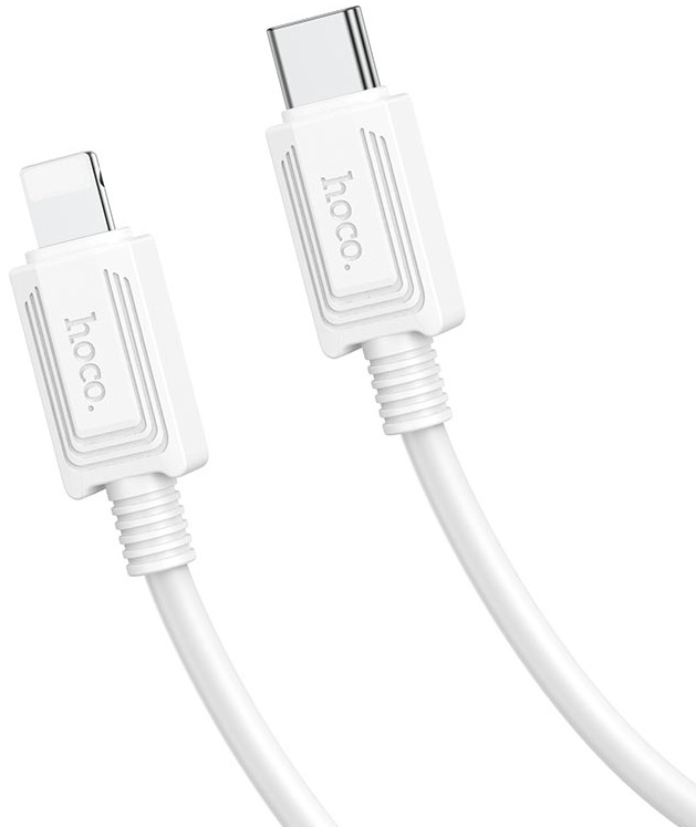 Кабель USB 2.0 Type-C - Lightning 1.0m (X73 iP PD, 3A, 27W, быстрая зарядка, PD, white) hoco