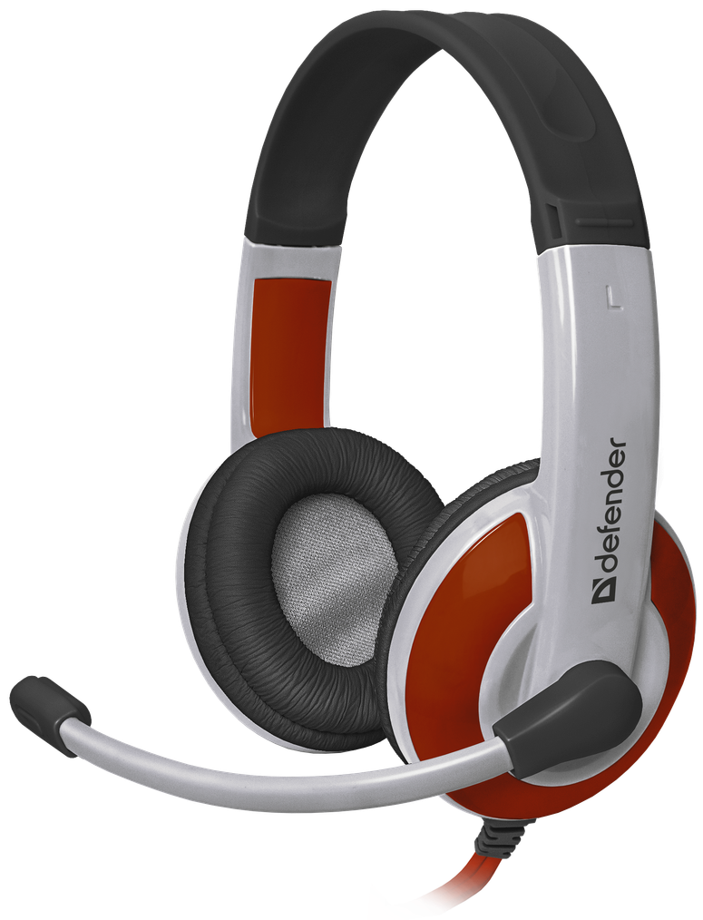 Наушники Defender Warhead G-120 (накладные закрытые, c микрофоном, игровые, 2m, промо-код "War Thunder", red-white)