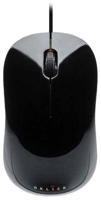 Мышь Oklick 165M (USB, optical, 1000dpi, black-orange)