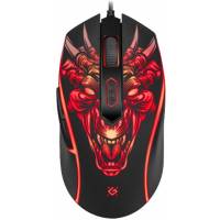 Мышь Defender Monstro GM-510L (USB, optical, 3200dpi, игровая, подсветка, промо-код "Crossout", 1.5m, black)