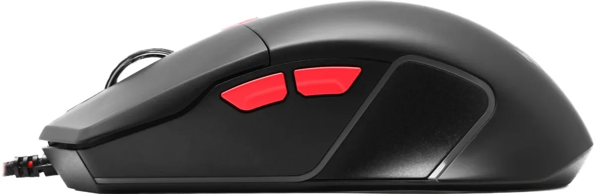 Мышь Acer Nitro OMW301 (ZL.MCECC.024) (USB, optical, 7200dpi, игровая, RGB подсветка, soft-touch, 1.8m, black)