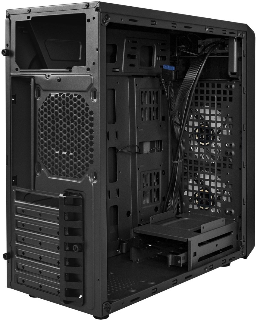 Корпус ExeGate EVO-5017 (без БП, ATX, USB3.0, RGB, black)