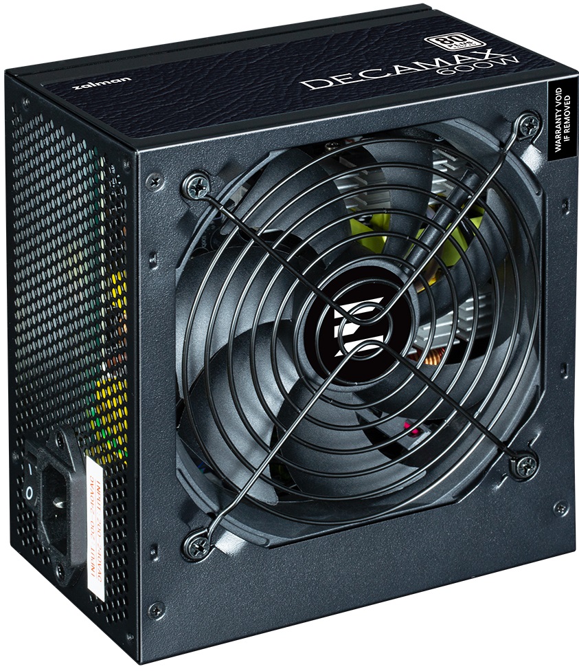 Блок питания ZALMAN 600W (ZM600-LX3, 80+, 120mm, 20+4+4+4pin, 2*PCI-E 6+2pin, 6*SATA, 3*HDD) RTL