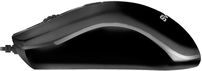 Мышь Sven RX-530S (USB, optical, 1200dpi, динамическая подсветка, бесшумный клик, soft-touch, 1.5m, black)