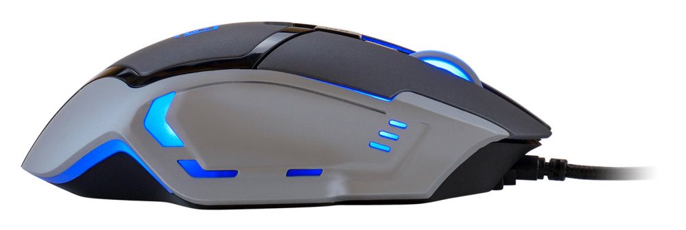 Мышь Oklick HELLWISH 915G V2 (USB, optical, 2400dpi, игровая, black-silver)
