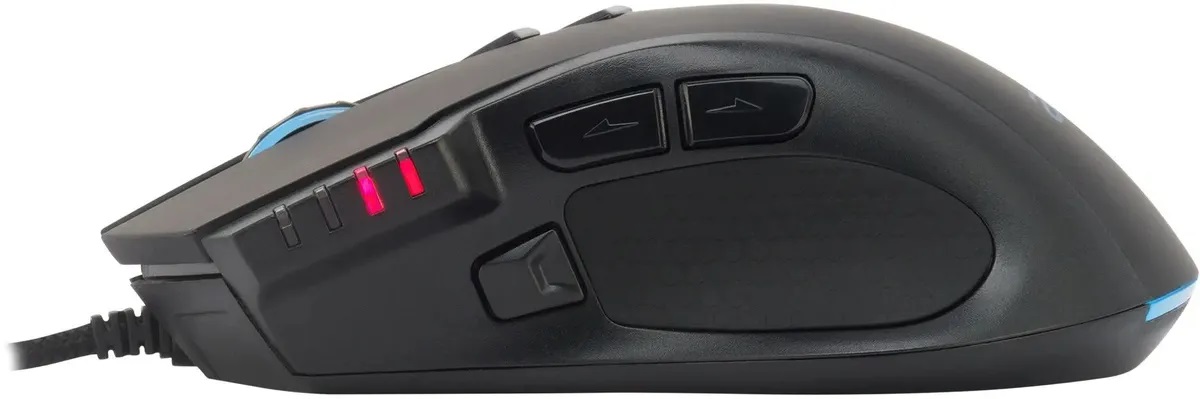 Мышь Acer OMW150 (USB, optical, 4800dpi, игровая, RGB подсветка, soft-touch, 1.8m, black)