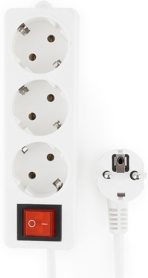 Сетевой удлинитель Гарнизон (ELB-G3-W-3, 3 розетки, 3 метра, 16A, white) OEM