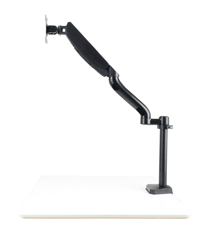 Кронштейн для мониторов настольный Buro M10 (17"-27", VESA 75x75-100x100, до 9кг, наклон: -30°/+45°, поворот: 360°, black)