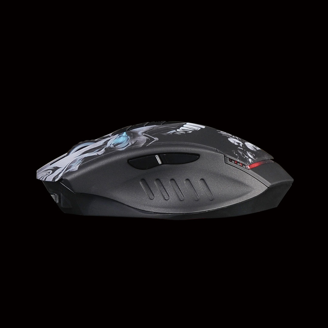 Мышь беспроводная A4Tech Bloody R80 (optical, 4000dpi, аккумулятор, игровая, skull)