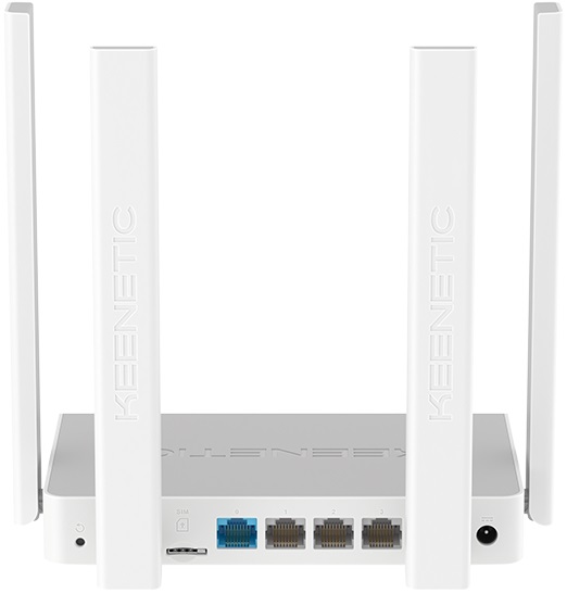 Роутер Keenetic Runner 4G (KN-2212) (300Mbps, 2.4GHz, 3 ports, 100Mbps, 2 съёмные и 2 несъёмные внешние антенны 4dBi, 4G LTE, Nano SIM, white)