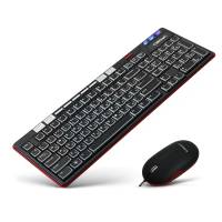 Набор клавиатура и мышь Crown CMMK-850 (USB, black-red)