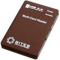 Карт-ридер 5bites ALL-IN-ONE (RE2-101BR, SD, microSD, miniSD, MS, M2, CF, MMC, MS, коричневый, USB2.0)