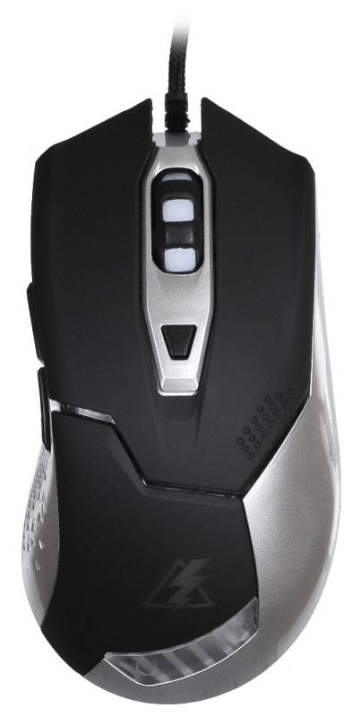 Мышь Oklick ELECTRO 875G (USB, optical, 2400dpi, игровая, black-silver)