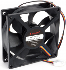 Вентилятор Gembird D8025HM-4 (80x80x25mm, Hydro, <3000rpm, <35dBa, 4pin, PWM, black) OEM