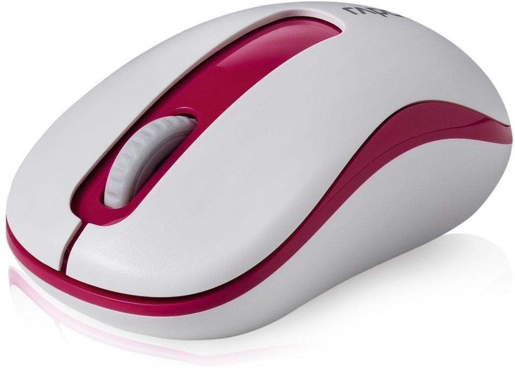 Мышь беспроводная Rapoo M10+ (optical, 1000dpi, AA, red)