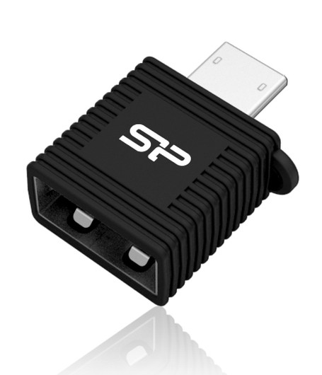 Флеш накопитель USB 2.0 8Gb Silicon Power Mobile T01 OTG + MicroUSB Reader, black