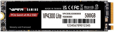 Накопитель SSD M.2 (2280) 500Gb Patriot Viper VP4300 Lite (VP4300L500GM28H, 7000/4000Mbs, PCI-E Gen4 x4, NVMe 2.0)