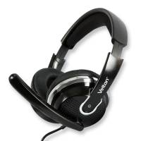 Наушники Velton VLT-919 (полноразмерные закрытые, с микрофоном, 1.5m, black-silver)