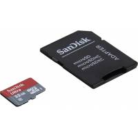 Карта памяти SDmicro Card 32GB SanDisk (SDSQUNB-032G-GN3MA, Ultra Android, Class 10, UHS-I, 48MB/s, адаптер SD)