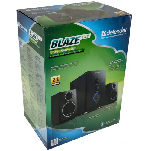 Колонки Defender Blaze S12 (12W, black)