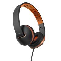 Наушники Microlab K761D (накладные закрытые, для мобильных устройств, с микрофоном, 1.2m, black-orange)