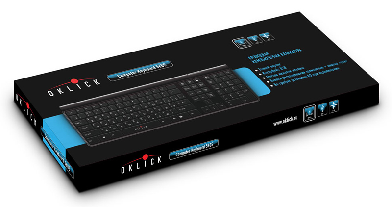 Клавиатура Oklick 560S (USB, black)