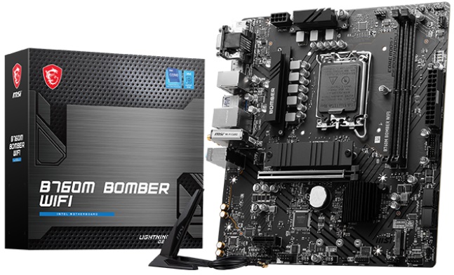 Материнская плата MSI B760M BOMBER WIFI (s1700, DDR5, mATX) RTL