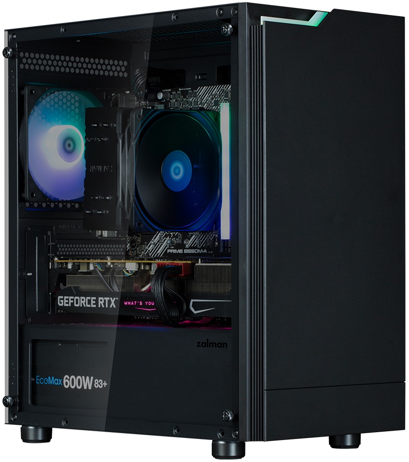 Корпус ZALMAN T4 PLUS (без БП, mATX, USB3.0, 1x ARGB Fan, black)