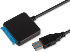 Переходник (A-USB3-SATA3-3.5, USB3.2, 2.5"/3.5" SATA HDD/SSD, адаптер питания, 0.4m, black) Cablexper