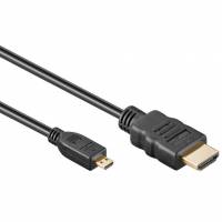 Кабель HDMIm-microHDMI 1.0m (ver.1.4, с позолоченными контактами, black) ExeGate