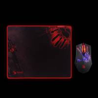 Мышь A4Tech Bloody A6081 (USB, optical, 4000dpi, игровая, коврик, black)