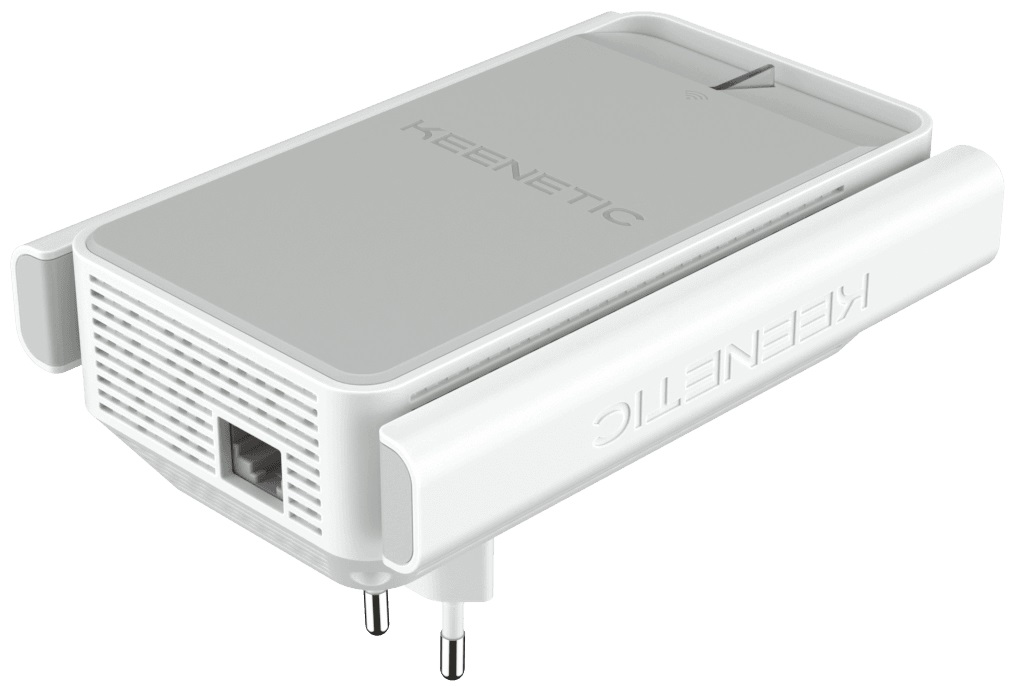 Усилитель беспроводного сигнала Keenetic Buddy 4 (KN-3210) (300Mbps, 2.4GHz, 1port, 100Mbps, 2 внешние антенны 3dBi, white-grey)