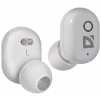 Гарнитура Defender Twins 905 (затычки, беспроводная, Bluetooth 5.0, с микрофоном, до 4 часов работы от батареи, white)
