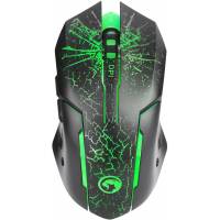 Мышь Marvo M207 (USB, optical, 3200dpi, подсветка, игровая, soft-touch, 1.5m, black)