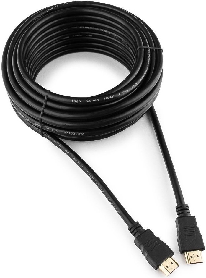 Кабель HDMI (m) - HDMI (m) 7.5m (CC-HDMI4L-7.5M, 4K, ver.2.0, с позолоченными контактами, экранированный, пакет, black) Cablexpert
