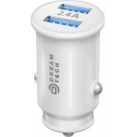 Зарядное устройство от прикуривателя Dream SM07 (12/24V - 2xUSB, 5V/2.4A, white)