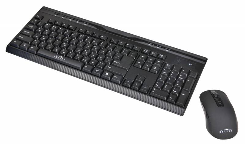 Клавиатура+мышь беспроводные Oklick 280M (black)
