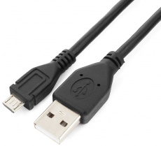 Кабель USB 2.0 Am - micro USB 1.0m (CCP-mUSB2-AMBM-1M, 2.1A, экранированный, black) Cablexpert