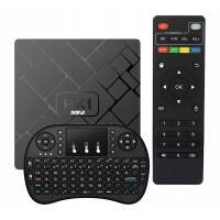 TV Box HK1mini + Беспроводная клавиатура (Android 9.0, 2Gb, 16Gb, 4K 60fps, Ethernet, Wi-Fi, HDMI, AV, 2xUSB, microSD, пульт ДУ, black)