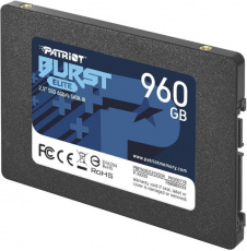 Накопитель SSD 2,5" 960Gb Patriot Burst Elite (PBE960GS25SSDR, 450/320Mbs, SATA-3, 7mm)