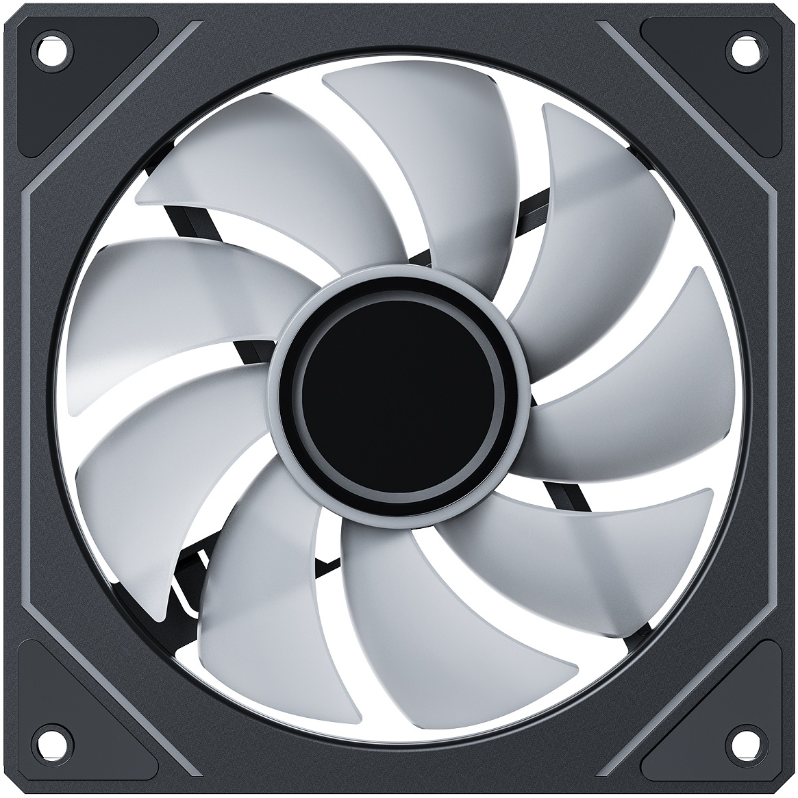 Вентилятор XASTRA FM120B ARGB (FM120-1BA-SXX-GL) (120x120x25mm, Hydro, 600-1500rpm, <26dBa, 4pin, PWM, ARGB LED, black) RTL