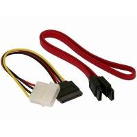 Комплект для подключения SATA устройства (CC-SATA, кабель интерфейсный SATA 48cm + переходник SATA питания) Gembird
