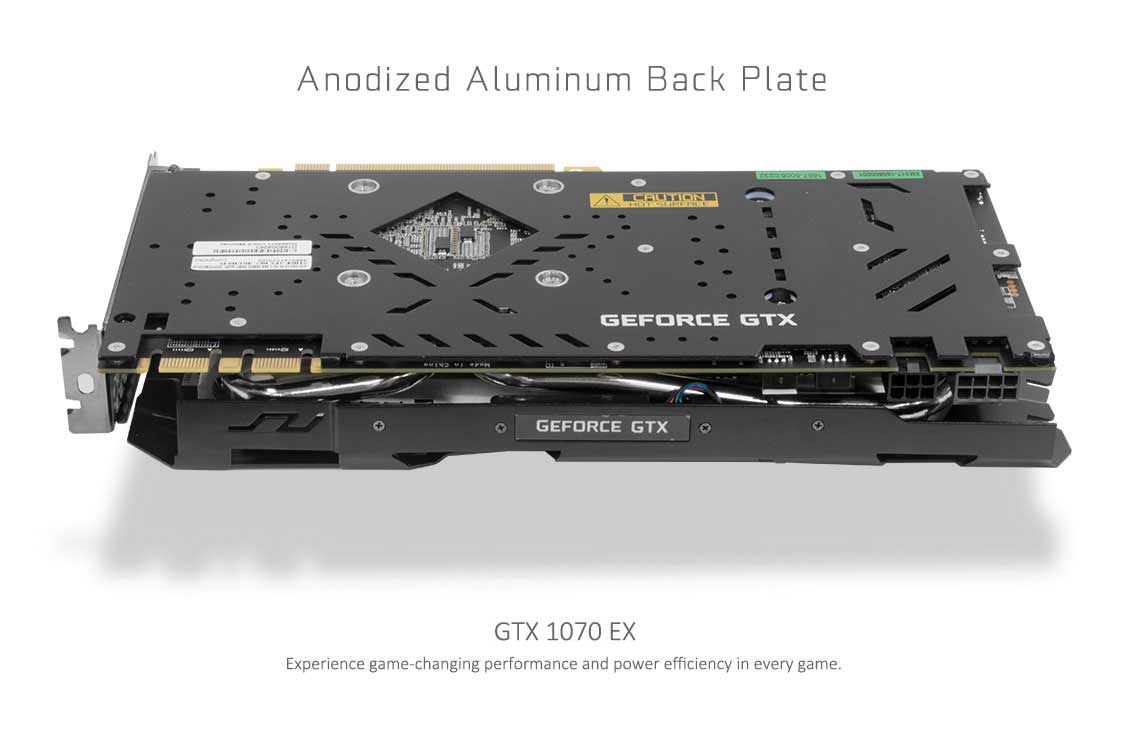 Видеокарта KFA2 GF GTX1070 8Gb (GTX1070 EX, 256bit, GDDR5, DVI+HDMI+3xDP) RTL