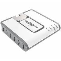 Роутер MikroTik mAP lite (RBmAPL-2nD, 300Mbps, 2.4GHz, 1 port, 100Mbps, внутренняя антенна 1.5dBi, white-grey)