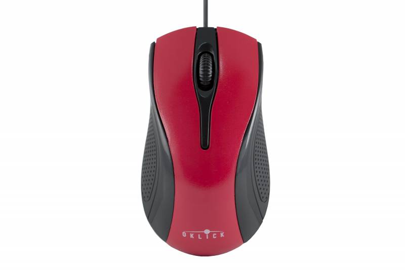 Мышь Oklick 215M (USB, optical, 1000dpi, black-red)