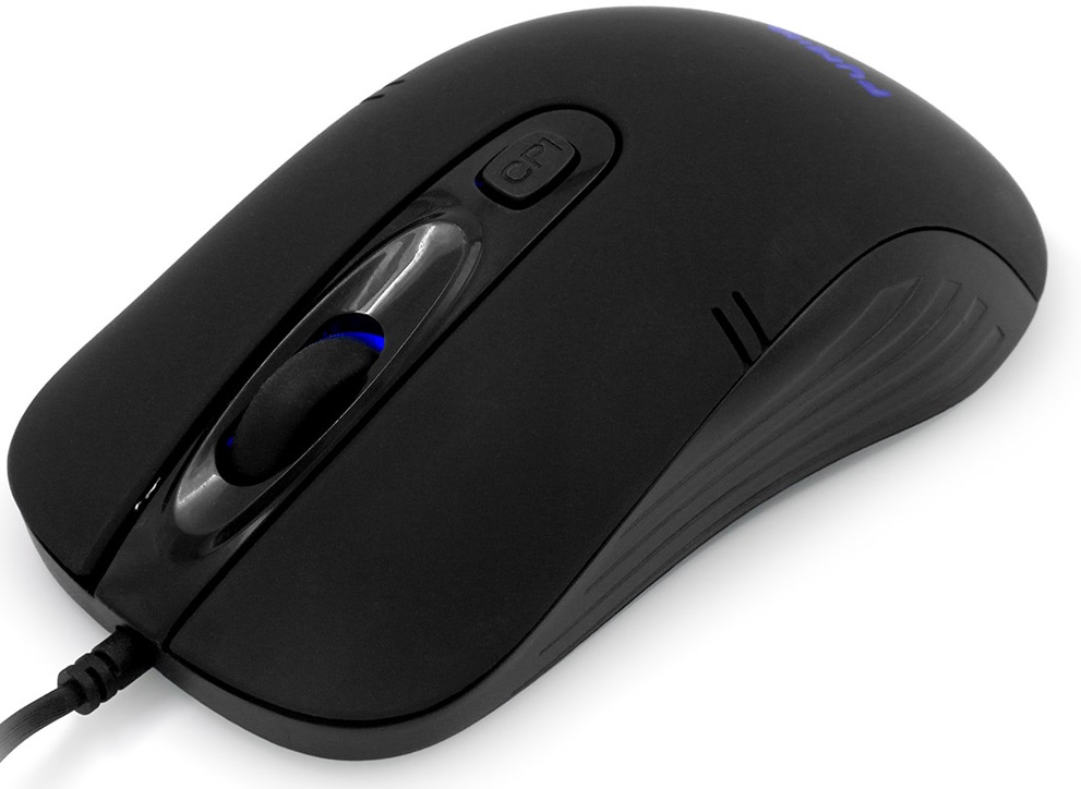 Мышь FUMIKO GHOST TOUCH FMW-14L-K (USB, optical, 1600dpi, RGB подсветка, soft-touch, 1.2m, black)